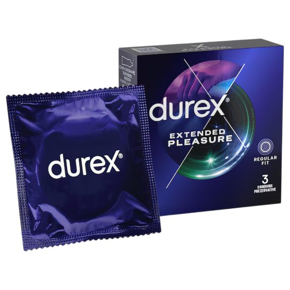 Durex Extended Pleasure - condoom met vertraagde werking - 56mm - 3 stuks