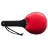 Rouge - echte leren peddel, harde en zachte kant (rood)