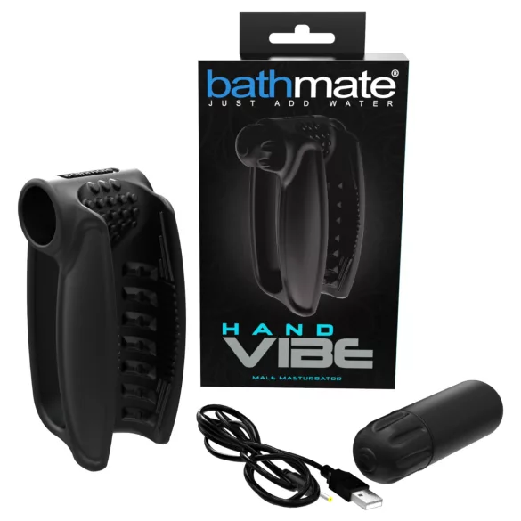 Bathmate Hand Vibe - oplaadbare handvibrator (zwart)