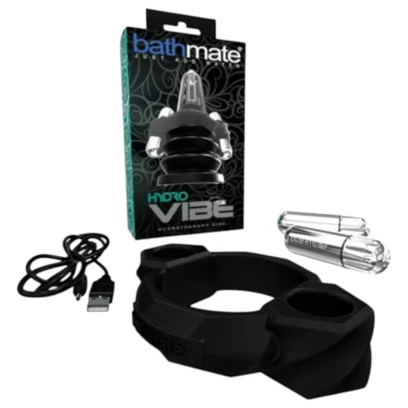 Bathmate Hydro Vibe - vibrerende hydrotherapie ring - zwart