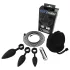 Bathmate Anal Training Plugs Vibe - vibrerend anaal plug set (zwart)