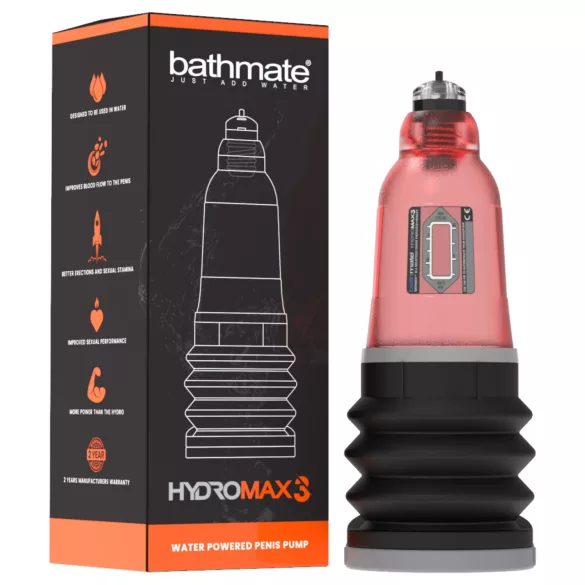 Bathmate Hydromax3 - hydropomp (rood)