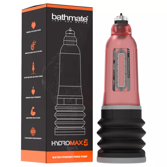 Bathmate Hydromax5 - hydro­pomp (rood)
