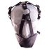 Rouge - echt leren masker en mondknevel (zwart)