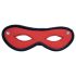 Rouge - echte leren open oogmasker (rood)