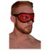 Rouge - echte leren open oogmasker (rood)