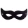 Rouge - open oogmasker - echt leer - zwart