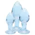 Clarity Utopian Trinity - glazen anaalplug-set (transparant)