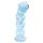 Clarity - glazen dildo - gevlochten patroon - transparant
