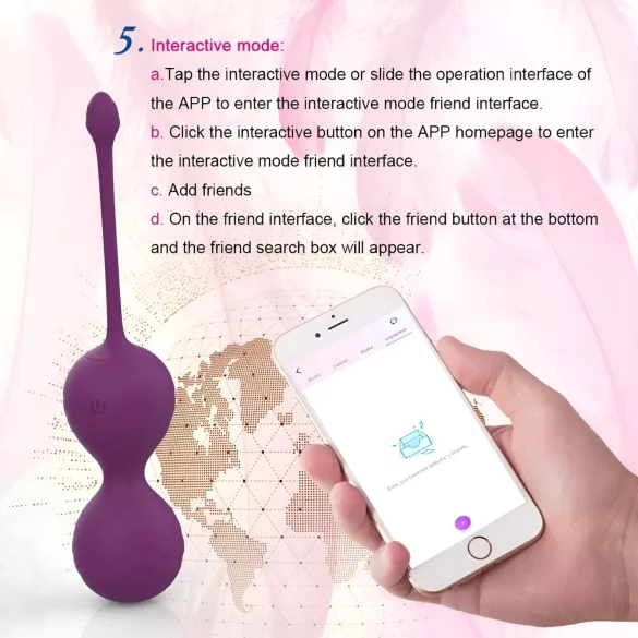 Lonely Winni - vibrerend eitje met app - roze