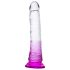 Lonely Lance - zuignap dildo (paars-transparant)