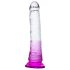 Lonely Lance - zuignap dildo (paars-transparant)