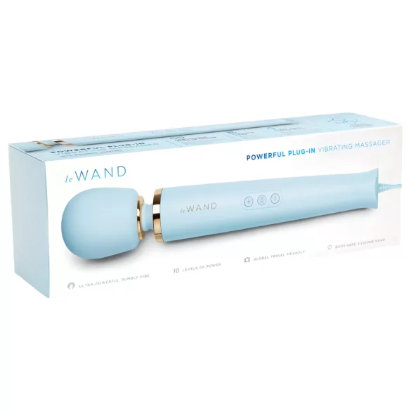 le Wand - exclusieve, netstroom massager-vibrator (blauw)