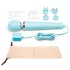 le Wand - exclusieve, netstroom massager-vibrator (blauw)