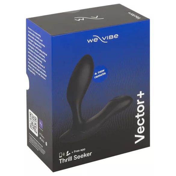 We-Vibe Vector+ - App-gestuurde anale vibrator (zwart)