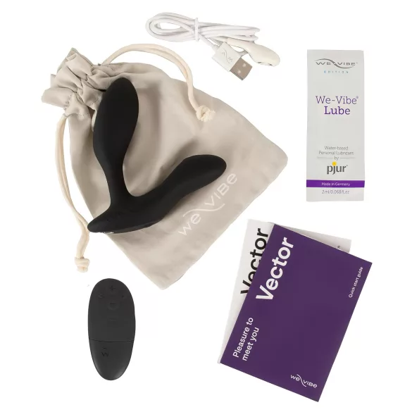 We-Vibe Vector+ - App-gestuurde anale vibrator (zwart)
