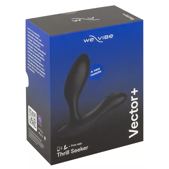 We-Vibe Vector+ - App-gestuurde anale vibrator (zwart)