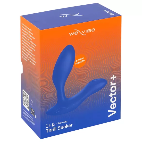 We-Vibe Vector+ - App-gestuurde anale vibrator (blauw)