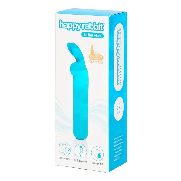 Happyrabbit Bullet - oplaadbare konijn vibratorstaaf (blauw)