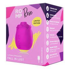   ROMP Rose - luchtdruk vibrator - clitorisstimulatie - siliconen - roze