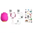 ROMP Rose - luchtdruk vibrator - clitorisstimulatie - siliconen - roze