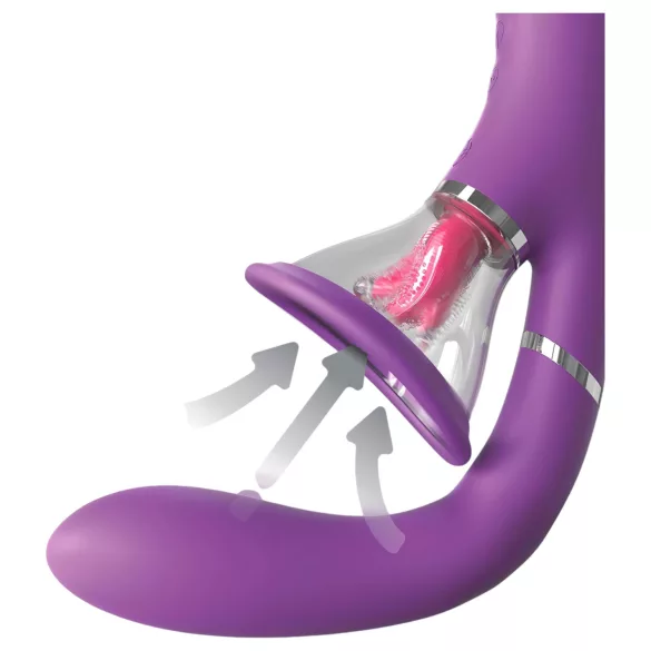 Fantasy For Her - G-spot en clitoris vibrator met 4 motoren - siliconen - paars