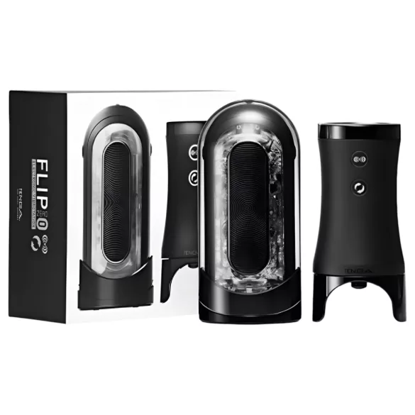 TENGA Flip 0 Electronic - automatische masturbator - zwart