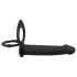 Black Velvet Double F - verstelbare anale vibrator (zwart)