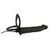 Black Velvet Double F - verstelbare anale vibrator (zwart)
