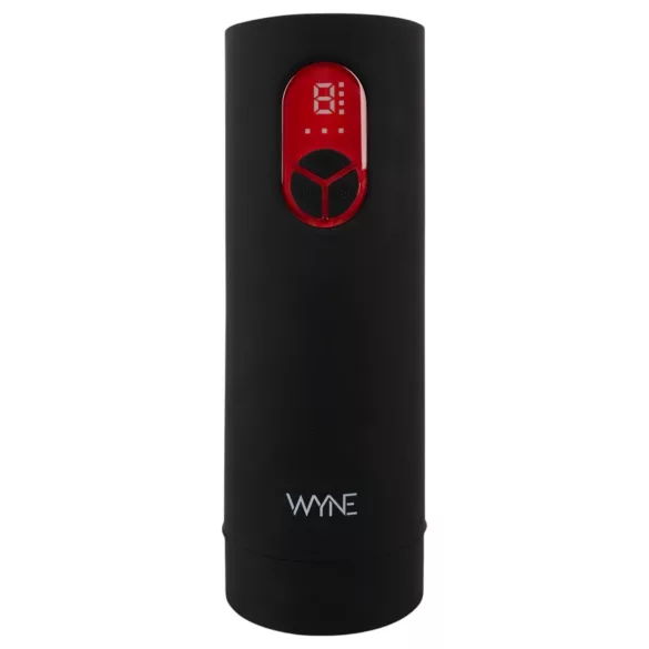 WYNE 07 - masturbator met vibratie en zuigfunctie - oplaadbaar - zwart