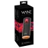 WYNE 07 - masturbator met vibratie en zuigfunctie - oplaadbaar - zwart