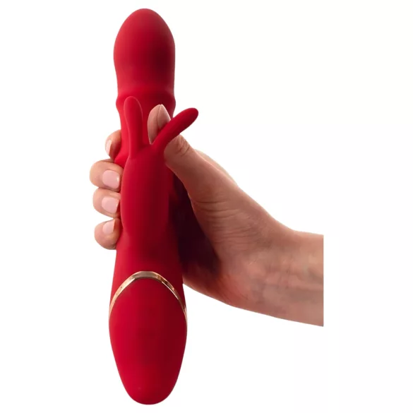 You2Toys Rabbit - rabbit vibrator - bewegende ring - silicone rood