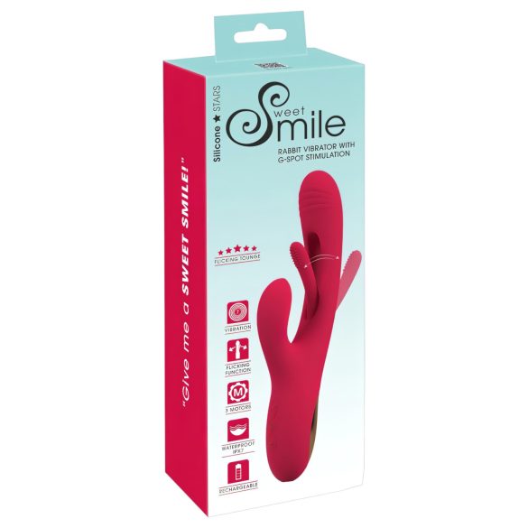 Smile - clitorale vibrator met tongfunctie - rood