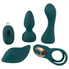   Couples Choice - 4-in-1 variabele vibrator met afstandsbediening (turkoois)