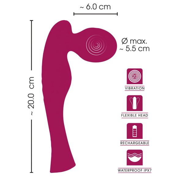 SMILE Special Wand - oplaadbare massage vibrator - roze