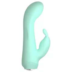   Cuties Mini 4 - oplaadbare rabbit vibrator - waterdicht - groen