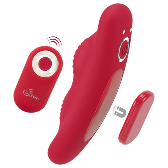 Smile - oplaadbare, draadloze slipvibrator (rood)