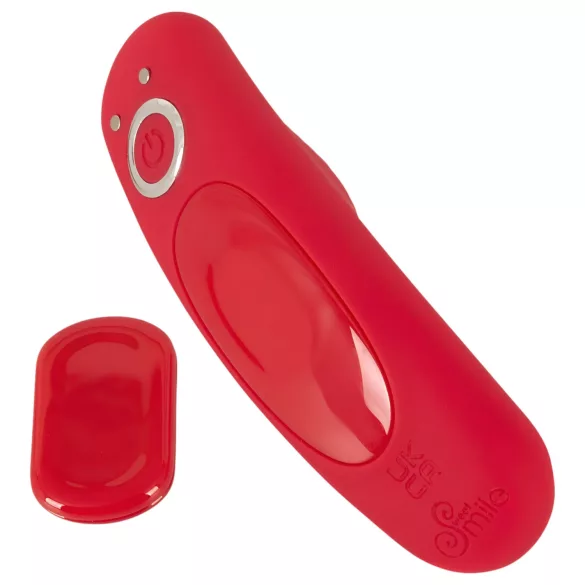 Smile - vibrerende slip met afstandsbediening - oplaadbaar - rood
