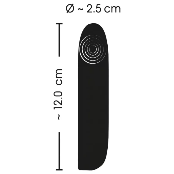 Smile - mini vibrator - oplaadbaar, waterdicht - zwart