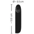 Smile - mini vibrator - oplaadbaar, waterdicht - zwart