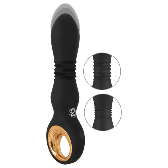 Eternal - oplaadbare thrusting vibrator - zwart