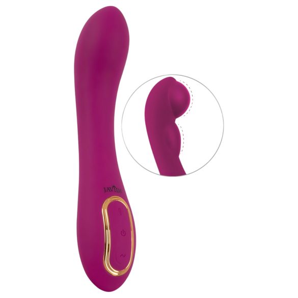 Javida - Vibrator met dubbele pompfunctie - Vibrerend - Siliconen - Paars