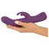 Javida - Paarse Vibrator met Clitorisstimulatie-Armpje