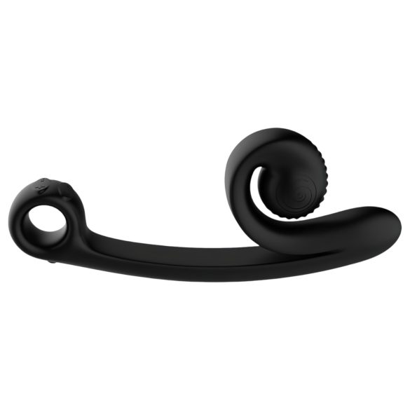 Snail Vibe Curve - 2in1 clitorisstimulerende vibrator (zwart)