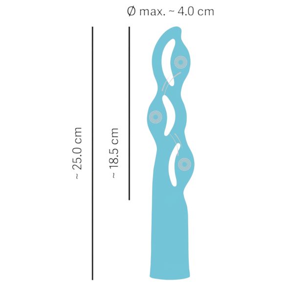 You2Toys Fabulous - oplaadbare vibrator met 3 motoren - blauw