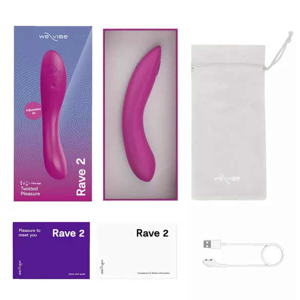 We-Vibe Rave 2 - App-gestuurde G-spot vibrator (roze)