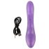 Smile - vibrator met clitorisstimulator - siliconen - paars