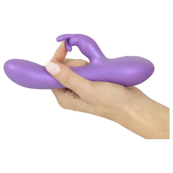 Smile - vibrator met clitorisstimulator - siliconen - paars