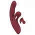 Javida - rabbit vibrator met clitorisstimulator - oplaadbaar - rood