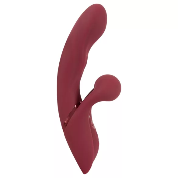 Javida - rabbit vibrator met clitorisstimulator - oplaadbaar - rood